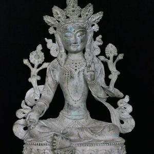 Antiek bronzen Tara Boeddha beeld XXL