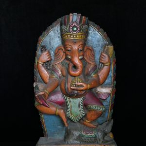Oud houten Ganesha beeld