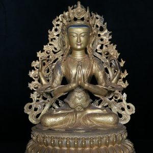 Exclusieve XXL Goldface Chenrezig beeld